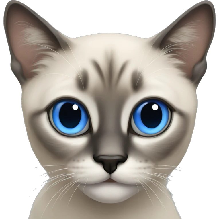 Siamois avec des yeux bleus  emoji