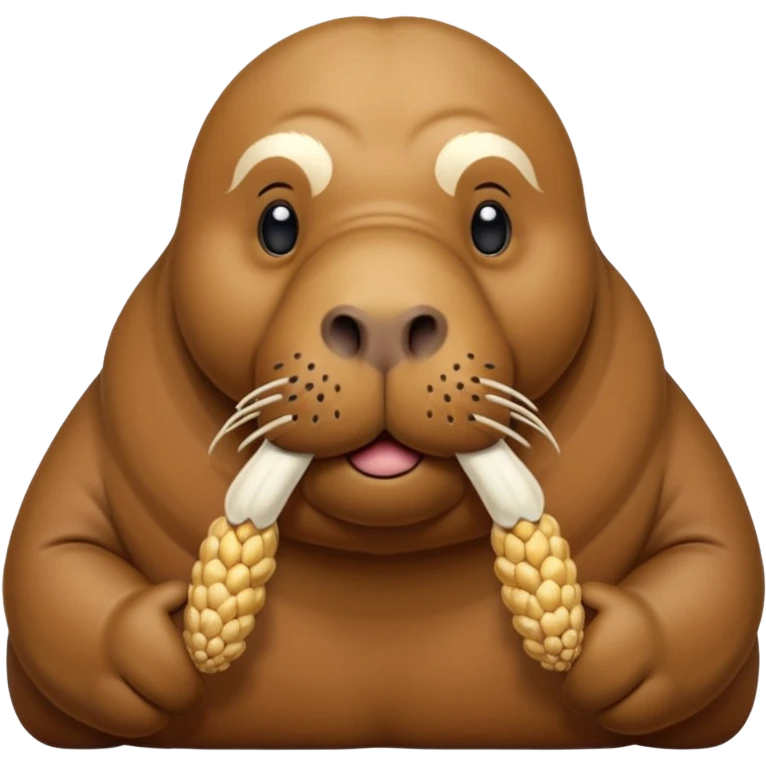Walrus holding peanuts emoji