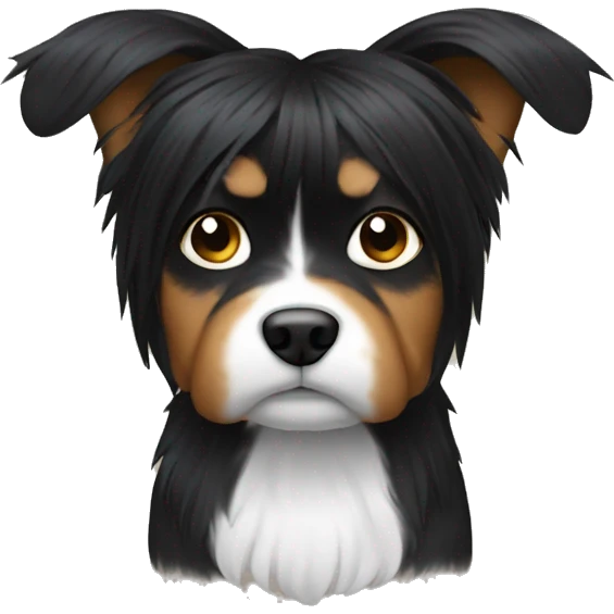 Yorshire black hair emoji