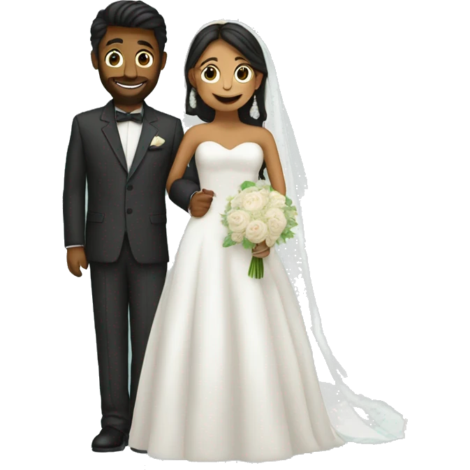 wedding bacground with couple with nameajay and khusbu emoji