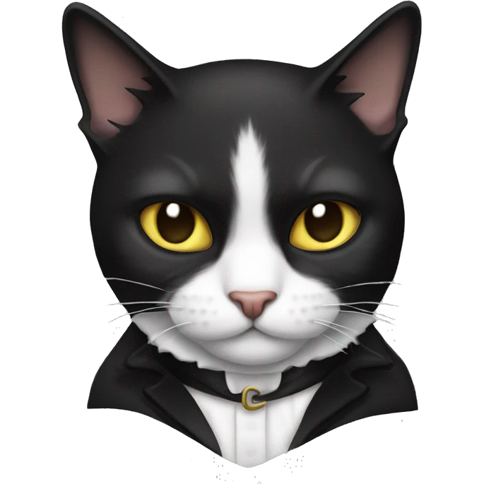 tuxedo pirate cat emoji