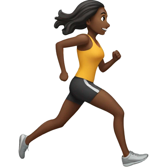 women running emoji