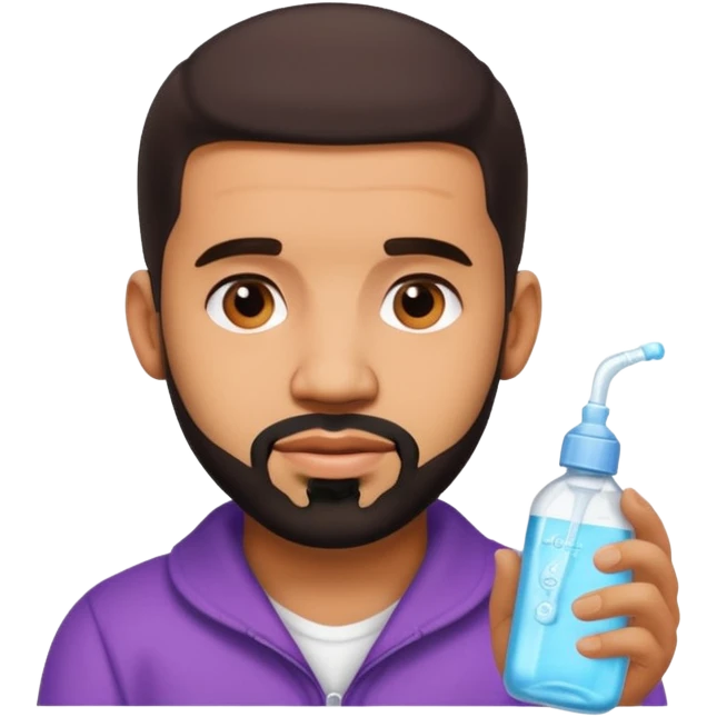 Drake using baby oil  emoji