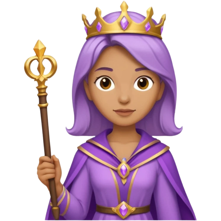 woman, Egypt, lilac, scepter emoji