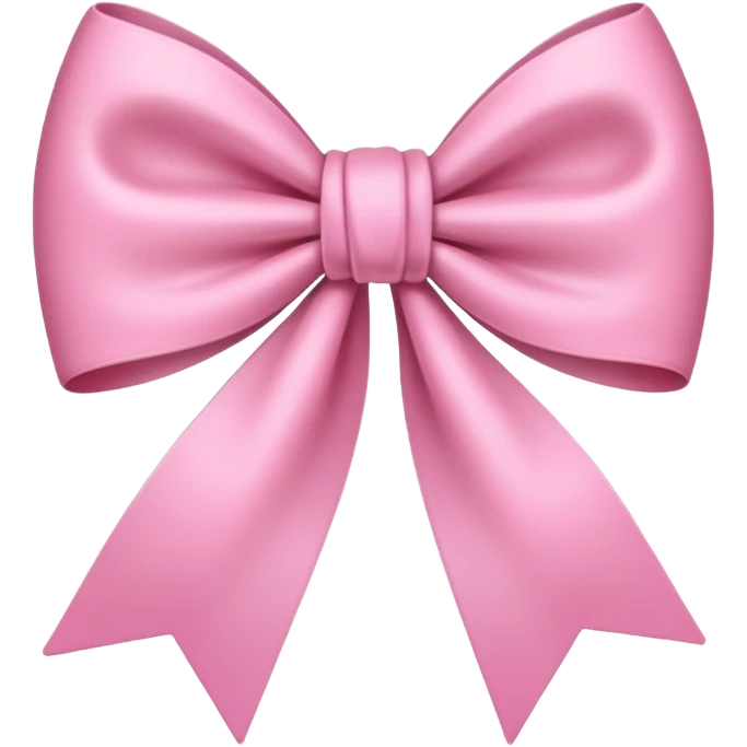 aesthetic pink ribbon tied in a bow, soft and stylish, no text emoji