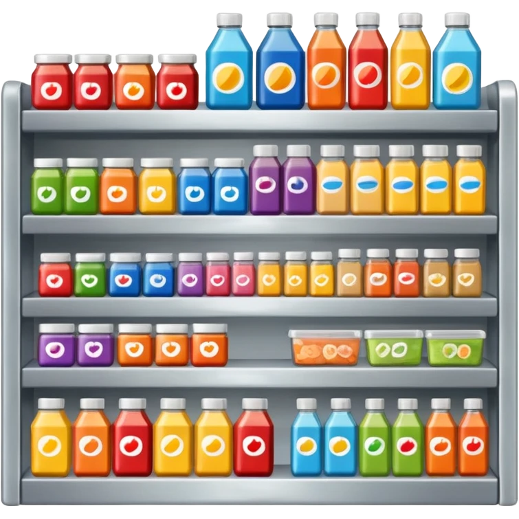 Supermarket shelf emoji