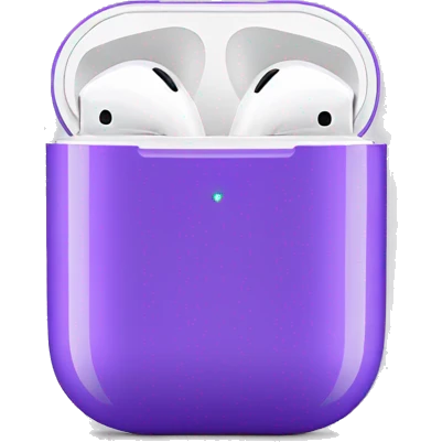 Purple airpods emoji