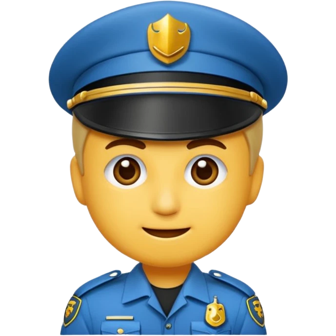üstüne çizgi atılmış polis emojisi yap emoji
