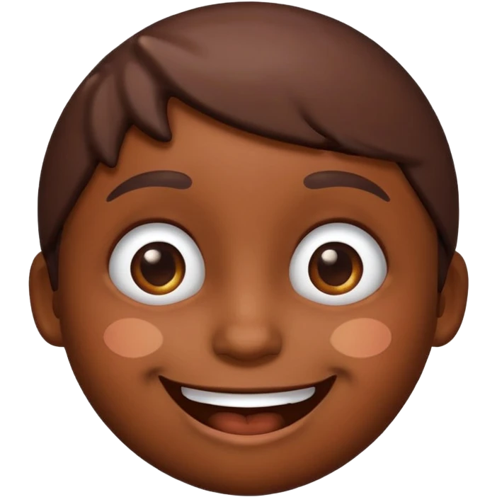 Emoji with chocolate on face emoji