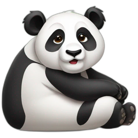Lazy panda emoji