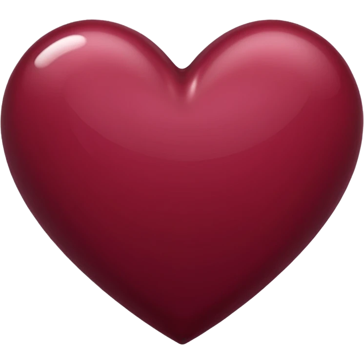 Burgundy Heart emoji