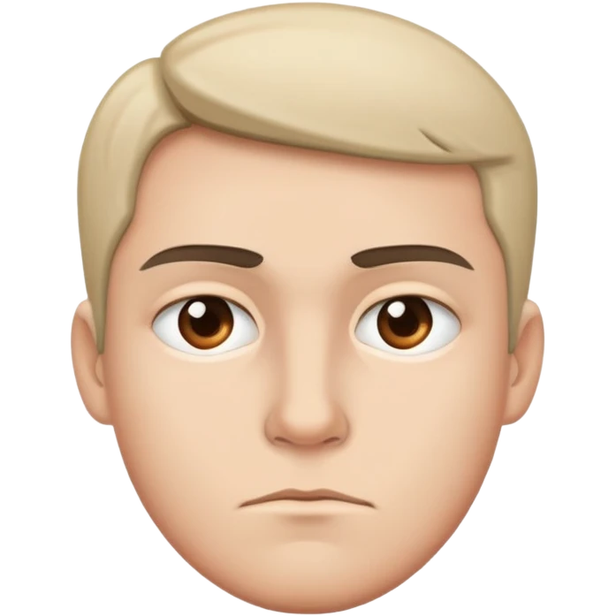Serious face emoji