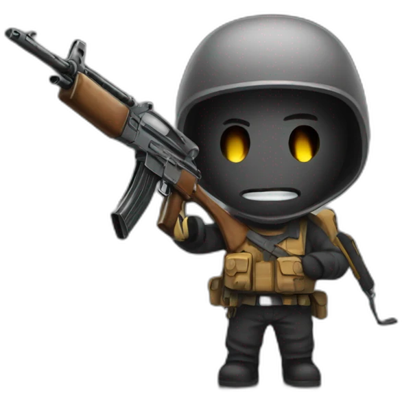emotiguy with an AK emoji