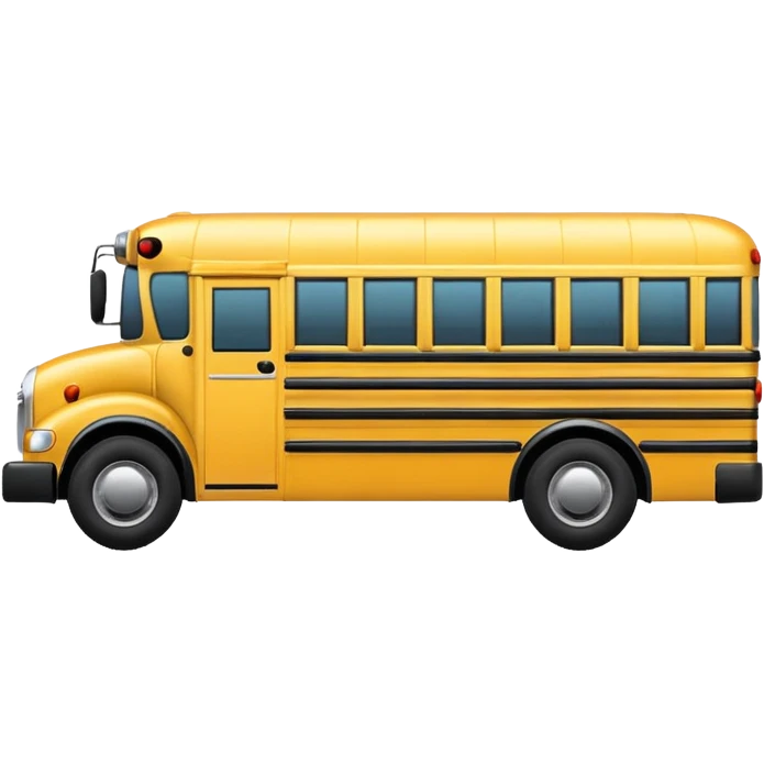 yellow school bus from side emoji