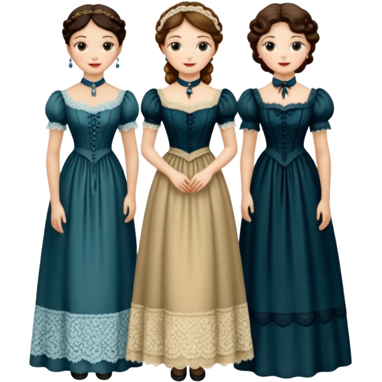 Victorian ladies  emoji