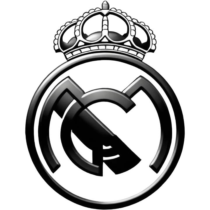 Real Madrid logo sketch drawing just lines  emoji