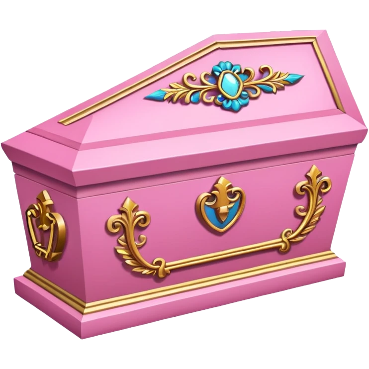 Pink coffin  emoji