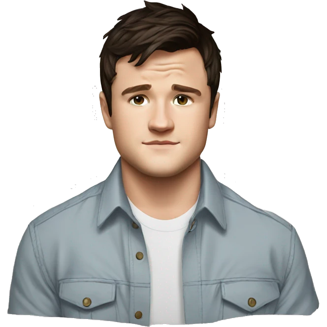 josh hutcherson wearing shirt emoji