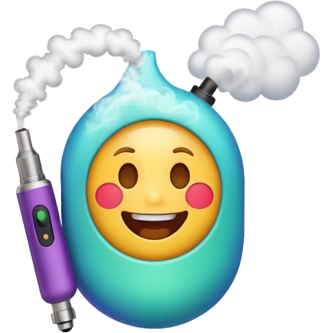 An emoji wanting to vape emoji