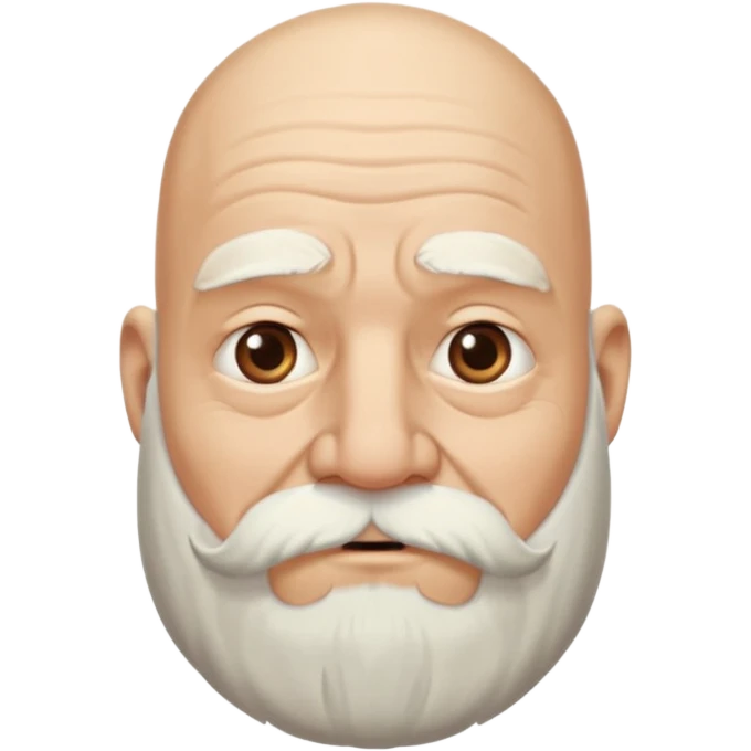 bearded old bald man emoji