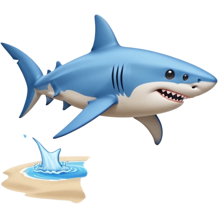Shark with blue Nikes walking on sand names tralaeo tralala emoji