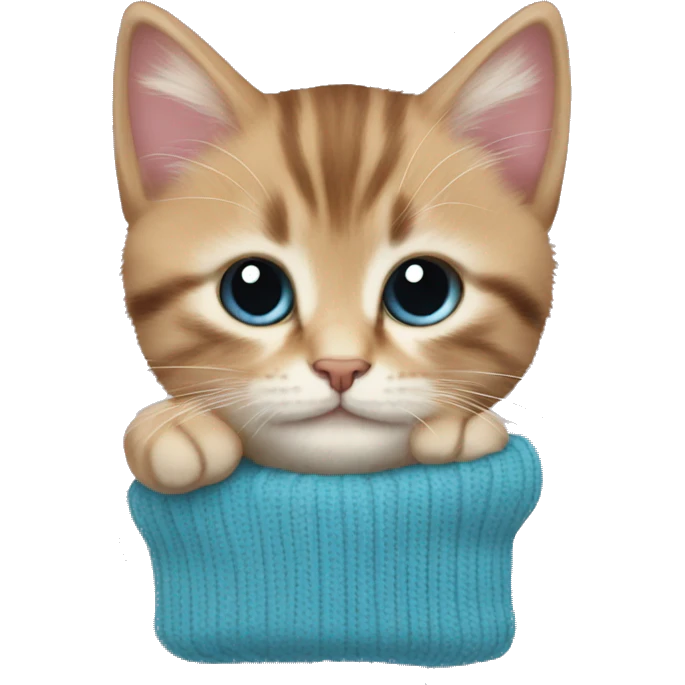 Kittens wearing mittens  emoji