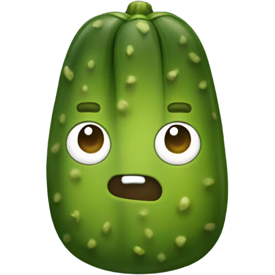 Pickle wearing pants emoji