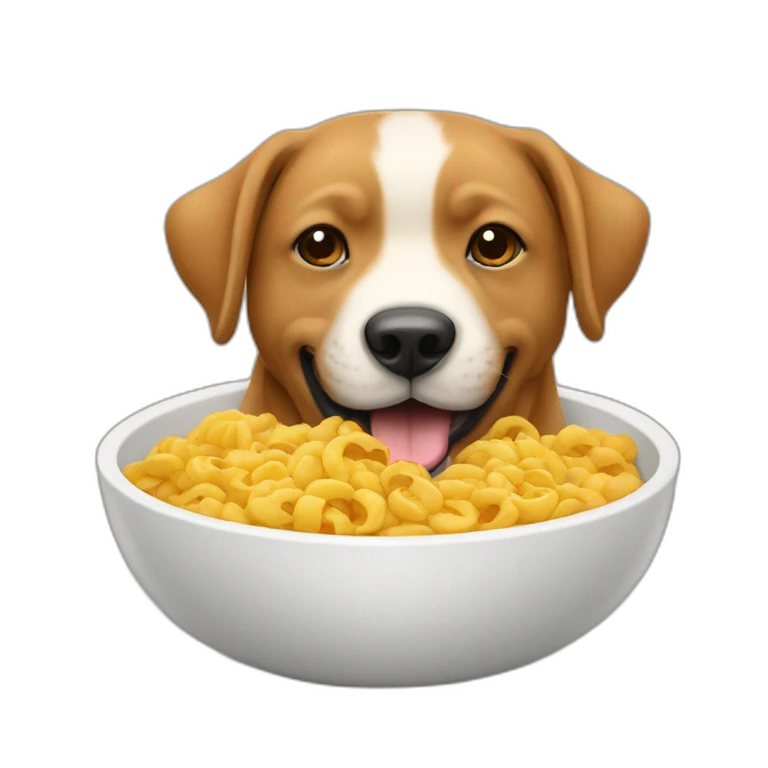 Un chinois qui mange du chien emoji