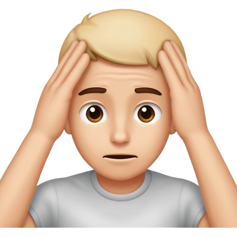 Scratching head nervesly  emoji