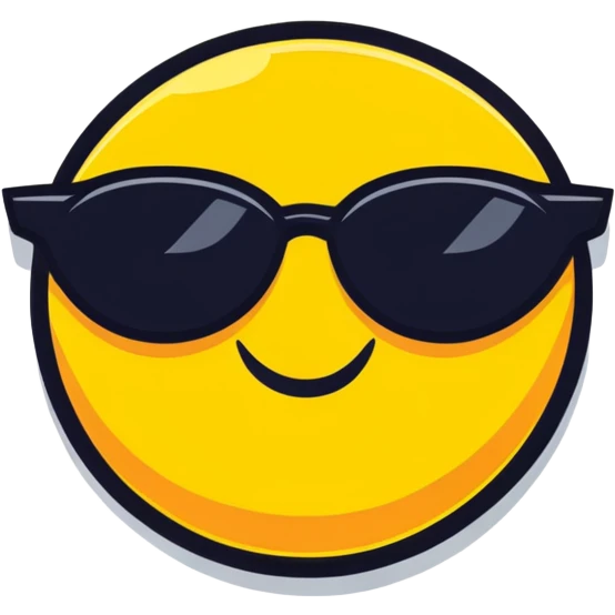 smiling sun with sunglasses emoji