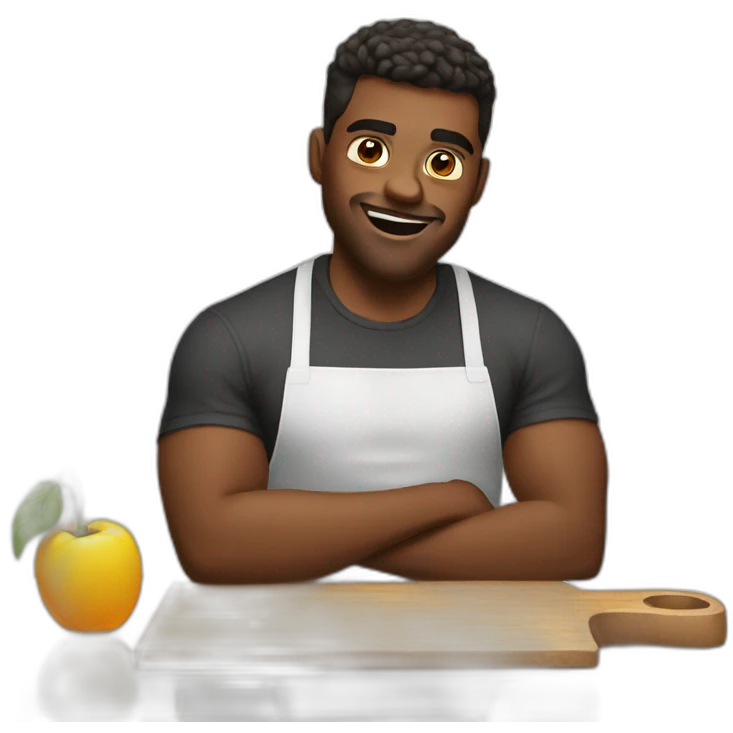 cool guy in kitchen emoji
