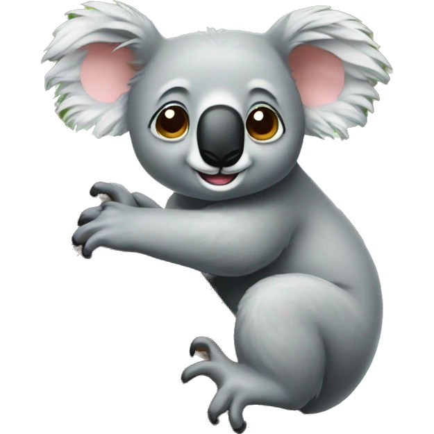 koala climbing tree emoji