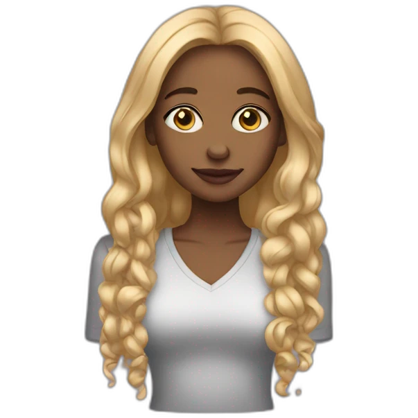 light skin black girlfriend  emoji