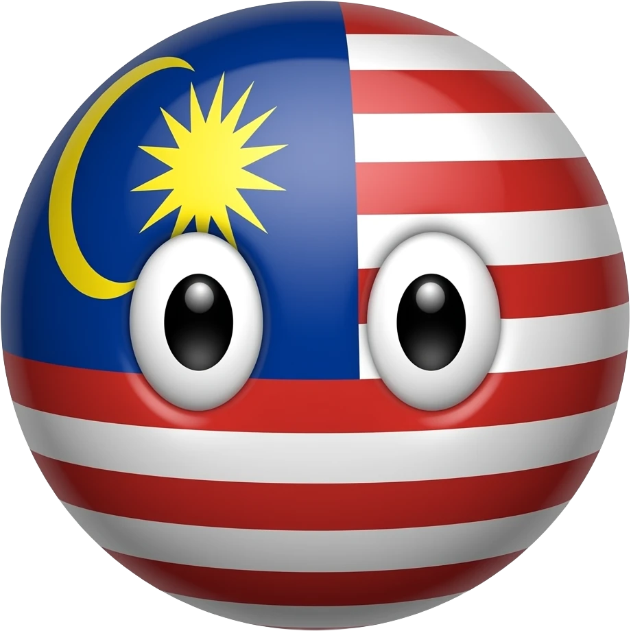 malaysia countryball with white eyes no black emoji