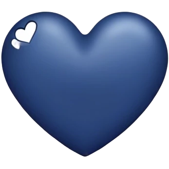 navy blue heart emoji