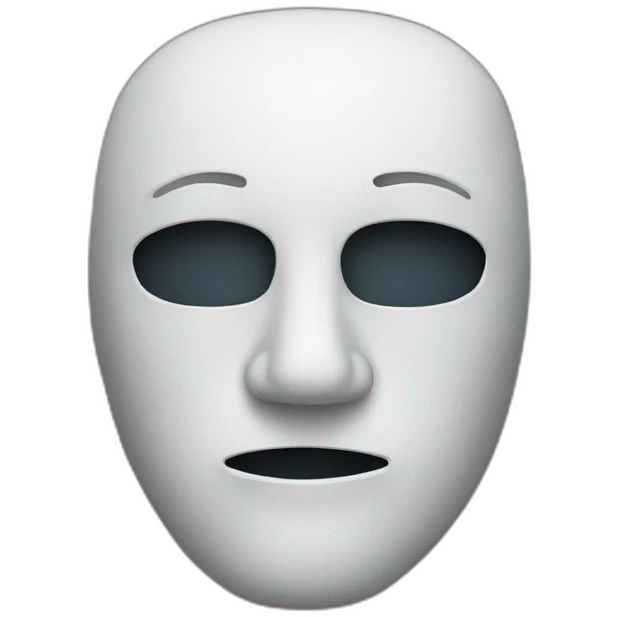 Alone mask emoji
