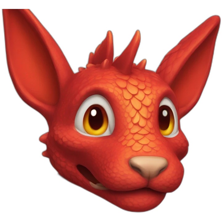 Red dragon fuse rabbit  emoji