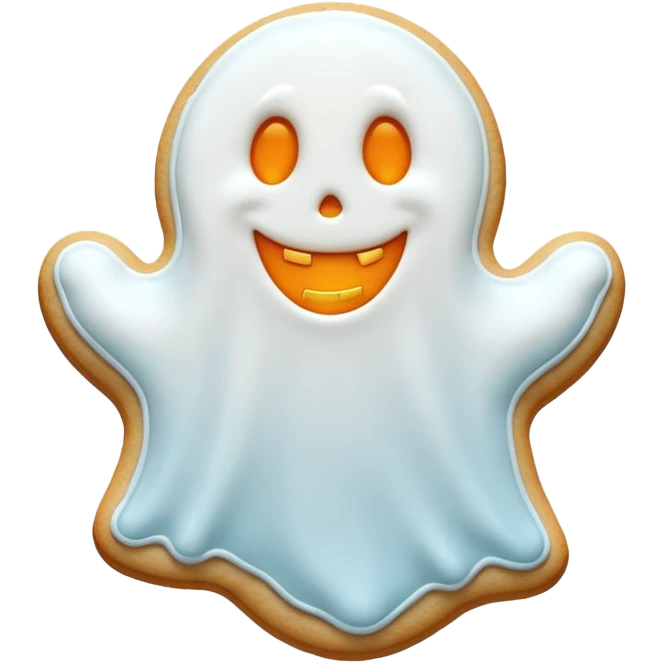 halloween ghost cookie  emoji