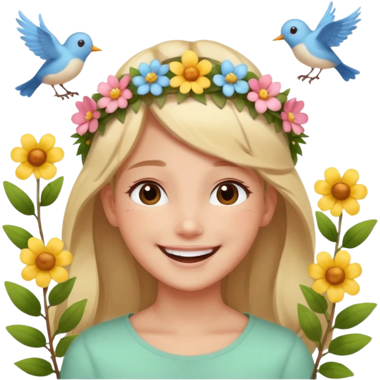 радість від сонечка і співу пташок, весна прийшла! emoji