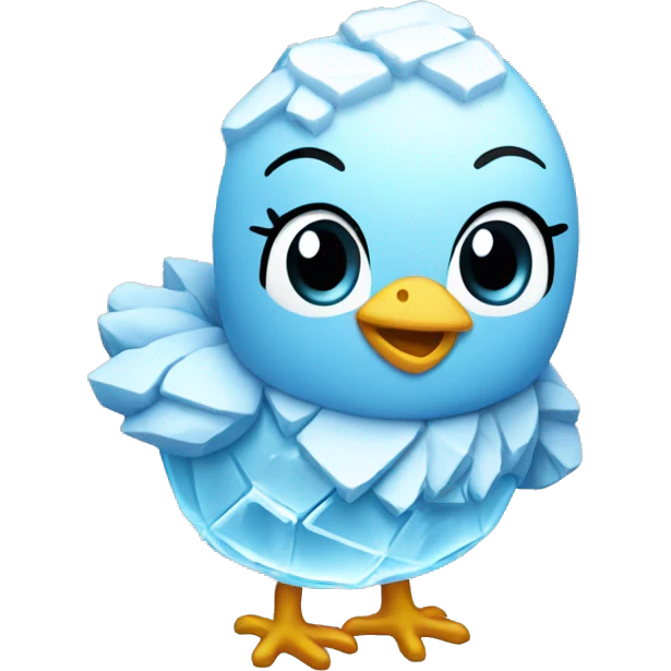 ice sculpture chick emoji
