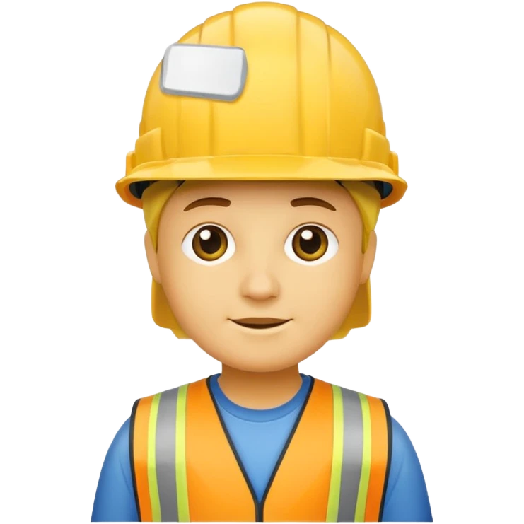 construction hat only, front facing emoji