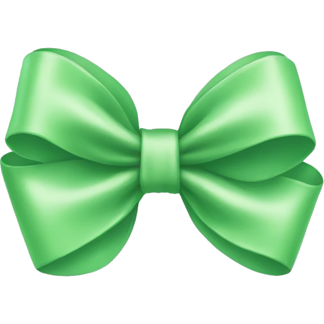 Light green bow emoji