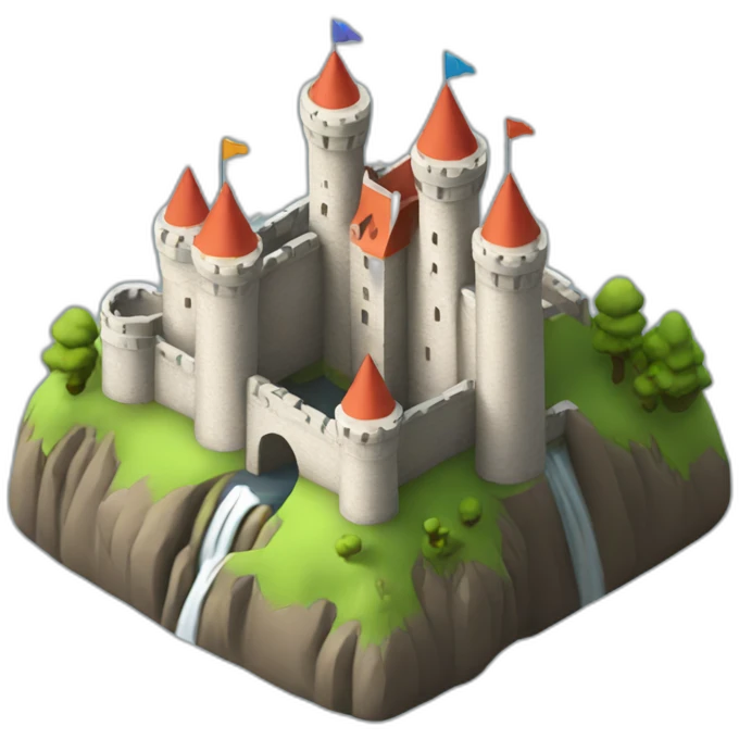 isometric-3d-castle emoji