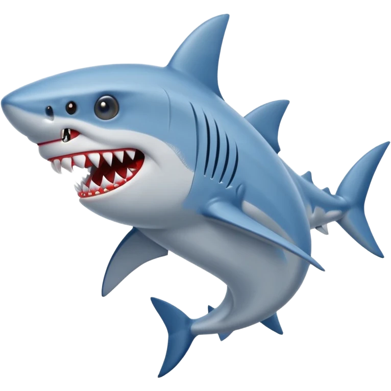 Un tiburón con tenis Nike azules emoji