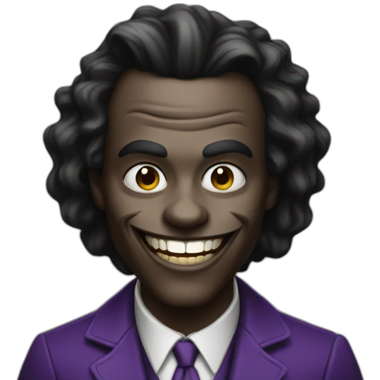 Black joker emoji