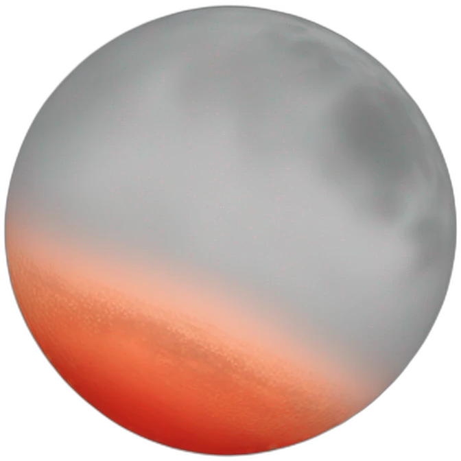 Red moon emoji