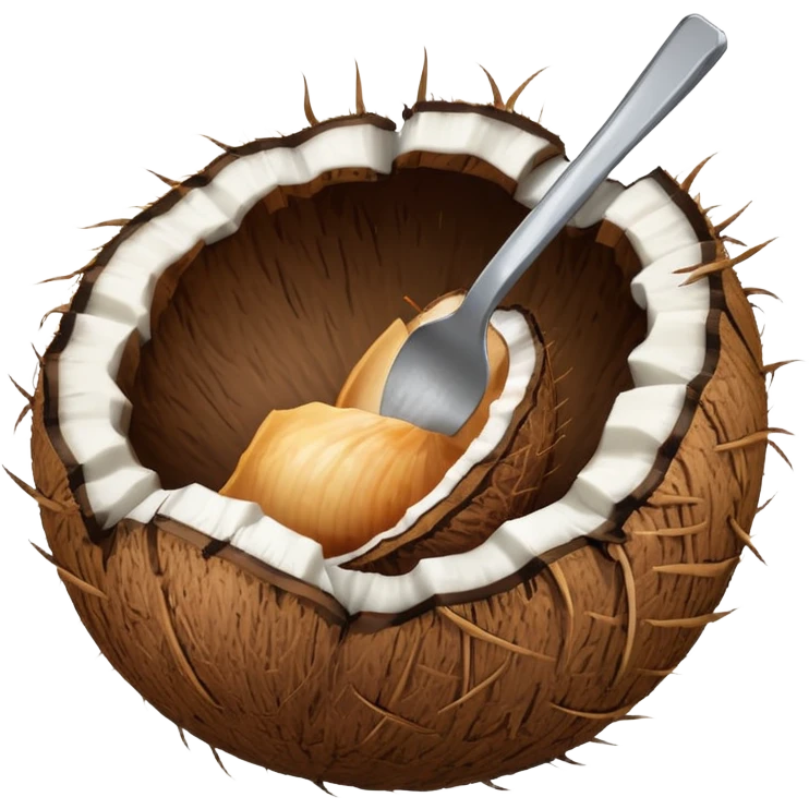 coconut with shall emoji