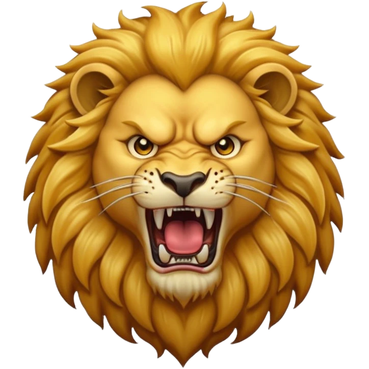 Angry lion emoji