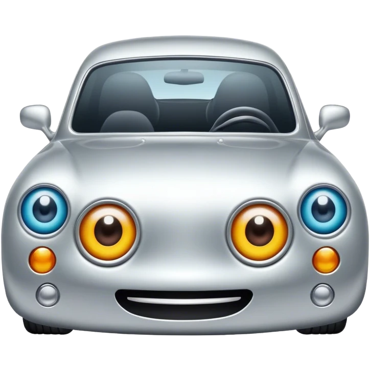 Car with eys emoji