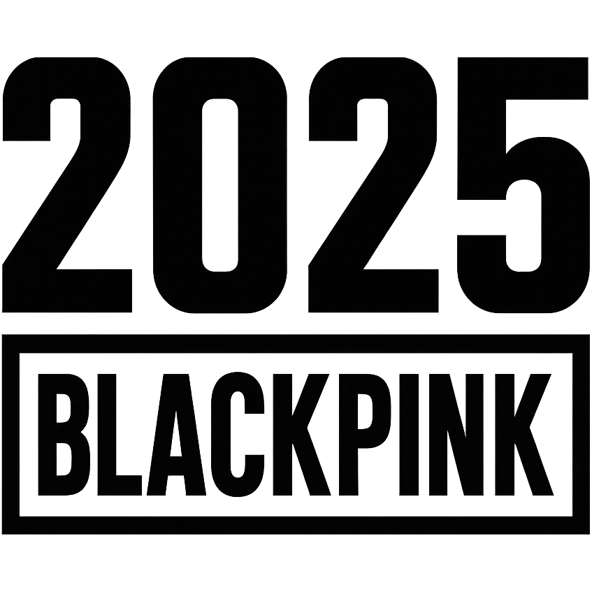 2025 year blackpink text, remove background emoji